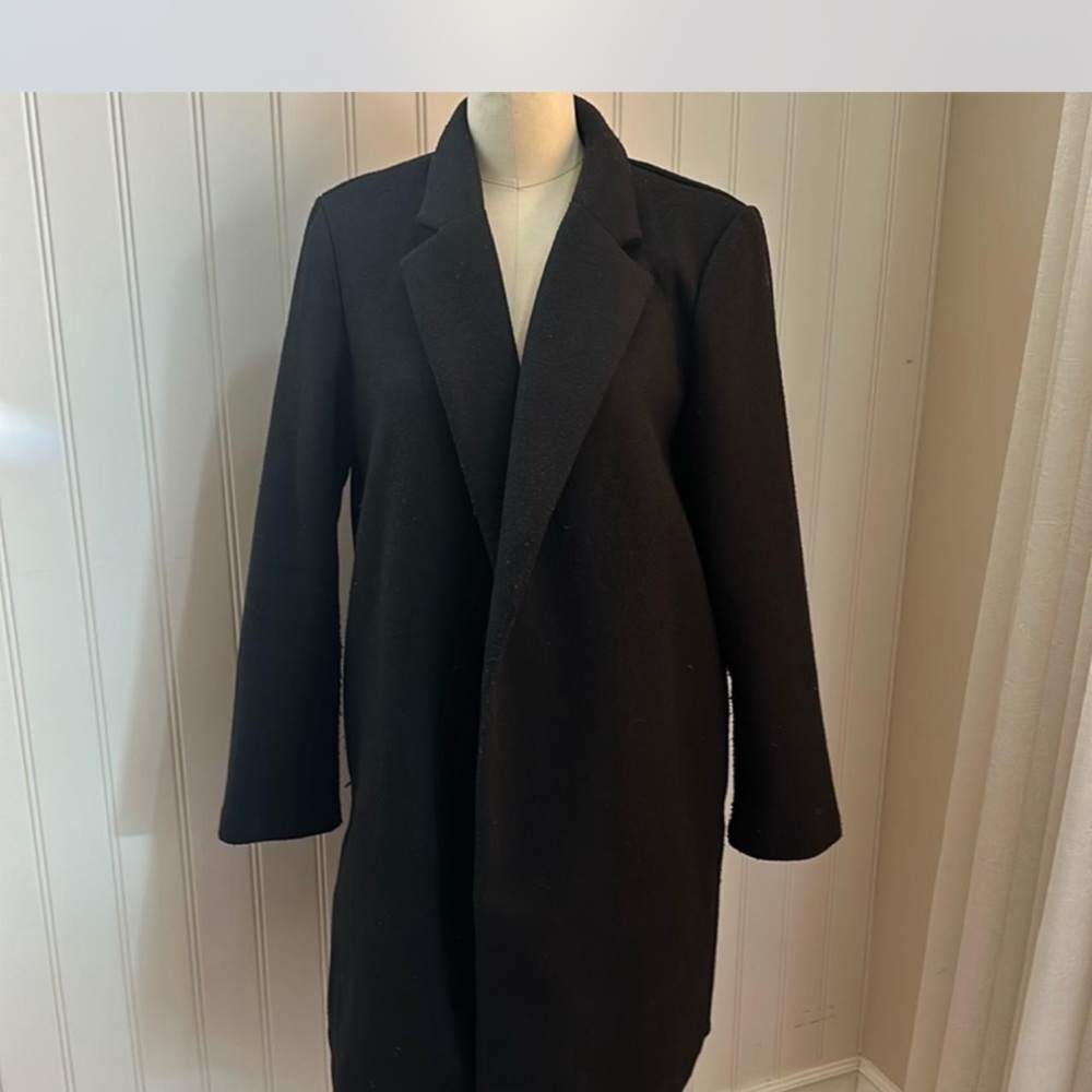 Chic Black Long Coat